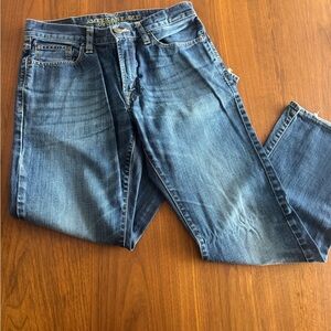 American Eagle Outfitters Men's Dark Blue Straight Jeans